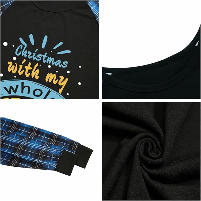 Family Christmas Match Pajamas Christmas Family Pjs Matching Sets With Pocket