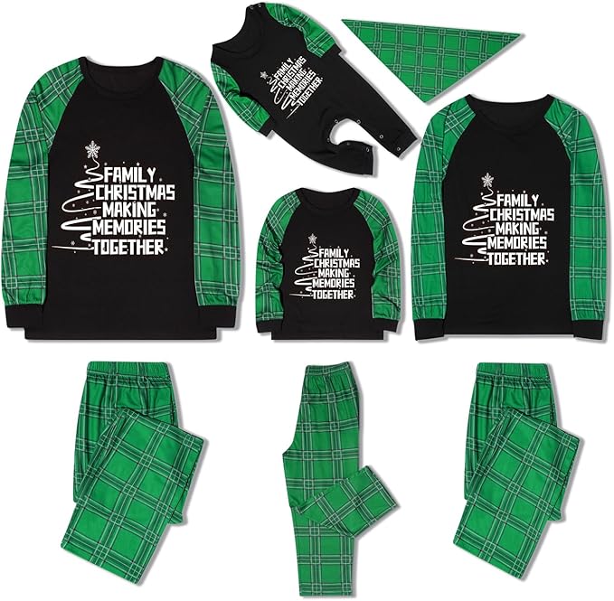 Christmas Pajamas for Family Christmas Pjs Family Pjs Matching Sets With Pocket