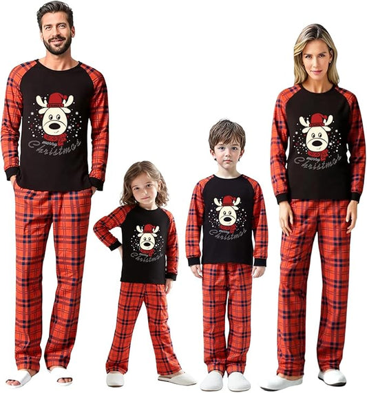 Family Christmas Match Pajamas Set Christmas Family Matching Pjs Sets With Pocket