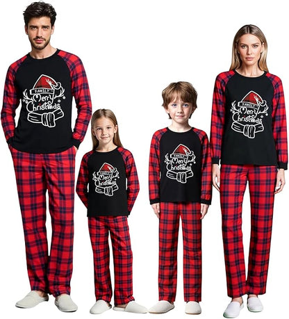 Family Christmas Match Pajamas Christmas Family Pjs Matching Sets With Pocket