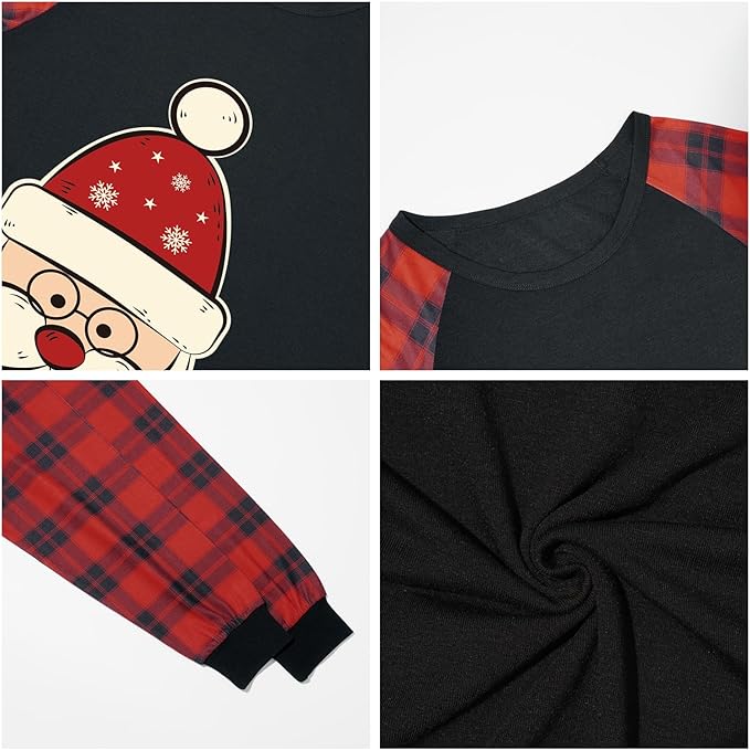 Family Christmas Match Pajamas Christmas Family Pjs Matching Sets With Pocket