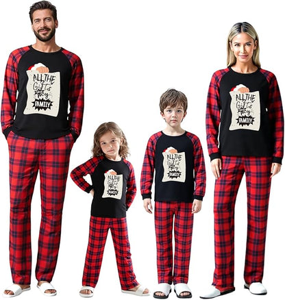Family Christmas Match Pajamas Set Christmas Family Matching Pjs Sets With Pocket