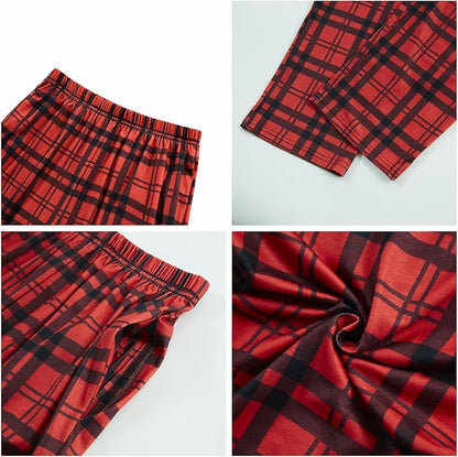 Family Christmas Match Pajamas Christmas Family Pjs Matching Sets With Pocket