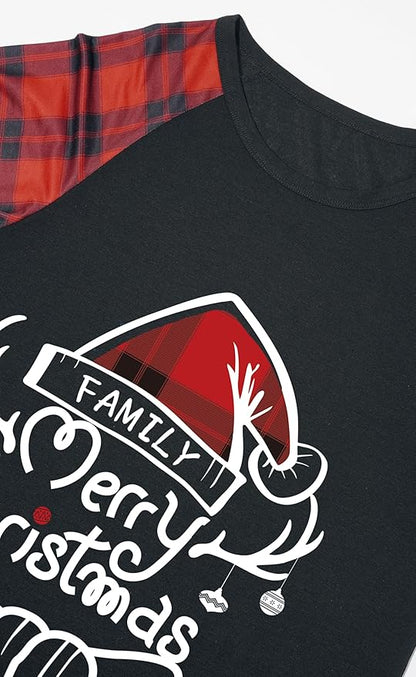 Family Christmas Match Pajamas Set Christmas Family Matching Pjs Sets With Pocket